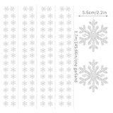 Snowflake-Snow Silver Christmas Party-Decoration Garland - 52Ft Frozen Winter Wonderland Ornaments Hanging Paper Streamers,New Years Birthday Baby Shower Wedding Holiday Ceiling Decor