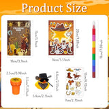 72 Pcs Western Cowboy Party Favors, Wild West Coloring Books, Stickers, Tattoos, Stampers, Rubber Ducks, Rainbow Pencils, Barn Party Supplies, Birthday Goodie Bag Fillers, Prize Bulk Set