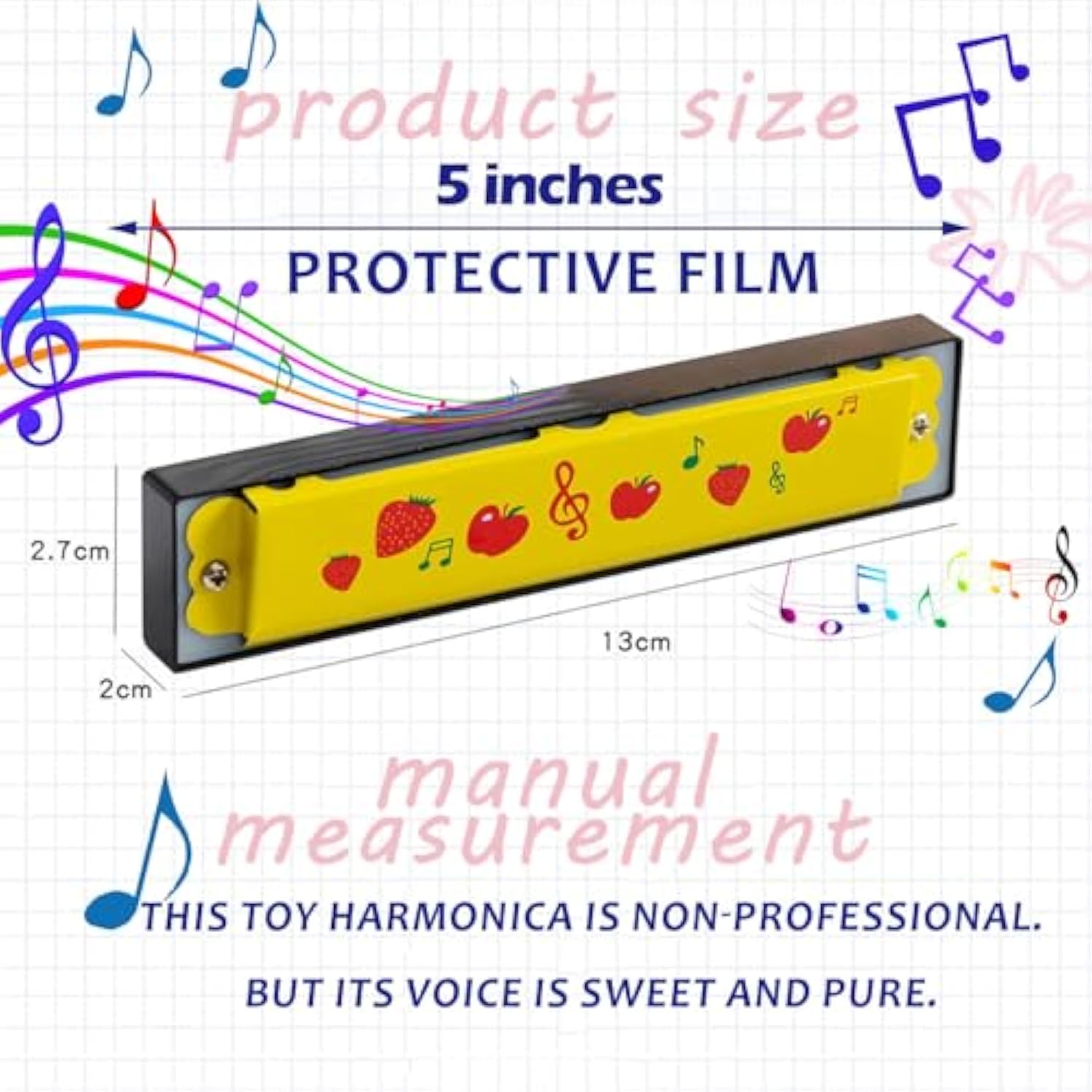 24 Pcs Kids Harmonicas Bulk - Birthday Party Favors Return Gifts For Kids 4-8 8-12 Year Old Boys Girls | Goodie Bags Stuffers For Toddlers, Music Toys & Gift Bag Fillers