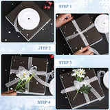 2 Rolls/ 98 Yards Sheer Organza Ribbon Chiffon Ribbon Organza Satin Ri