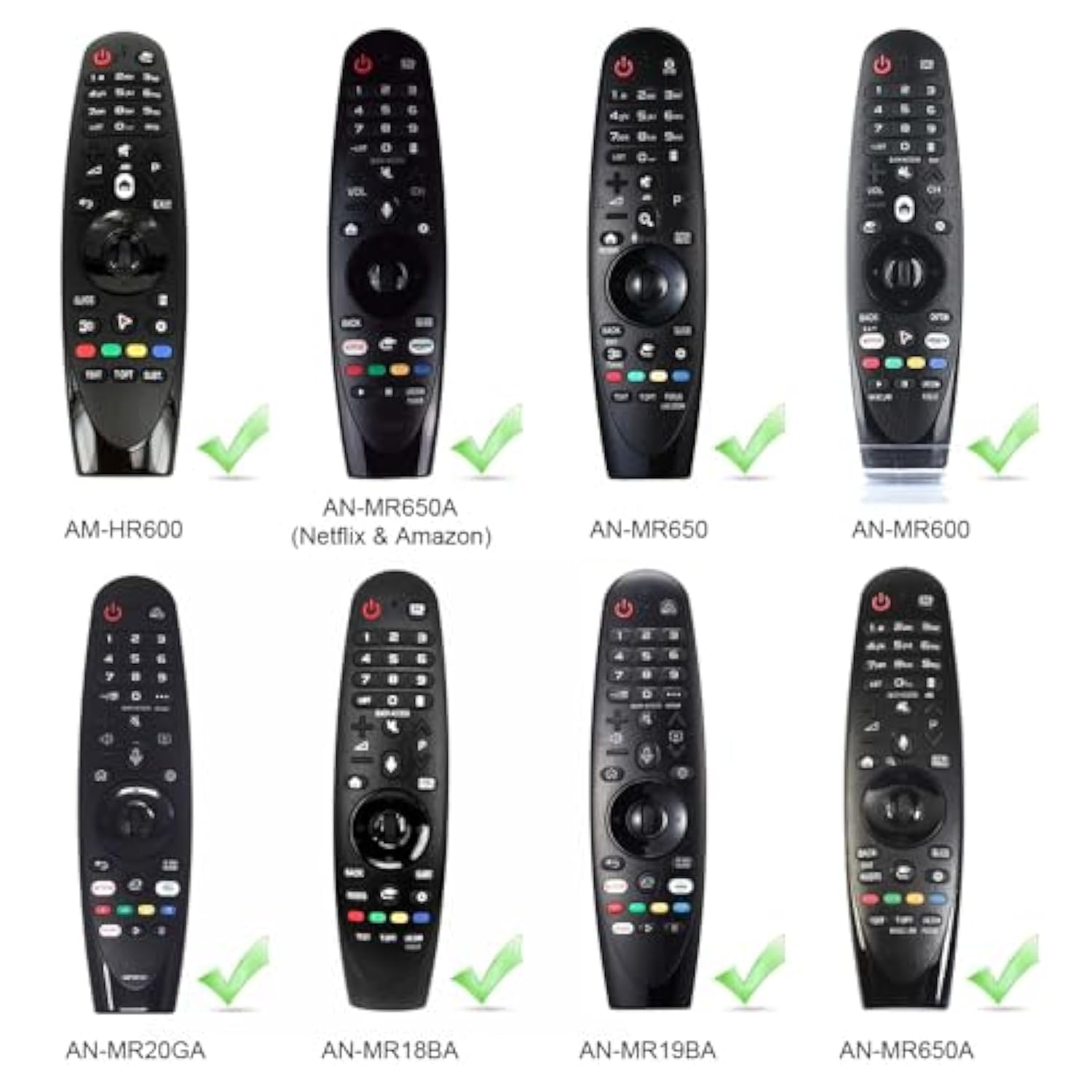 Silicone Protective Case For Lg Mr20Ga Mr19Ba Mr18Ba Mr650A Mr600 Remote Control, Anti-Slip Cover For Lg Akb75855501 Magic Remote Skin Protector,Black