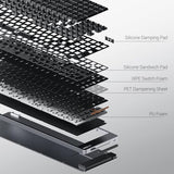 Flow2 Low-Profile Mechanical Keyboard, Aluminum Alloy With Pulse Tactile Switches, Rechargeable Wireless Keyboards With 3 Mode Connections For Windows, Macos (Space Gray, 84 Keys)