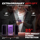Magnetic Stand For Samsung Galaxy S25 Ultra Case With Privacy Screen Protector, [Compatible With Magsafe] [Military Drop Protection] S25 Ultra Case With Camera Cover & Belt Clip,Purple Privacy