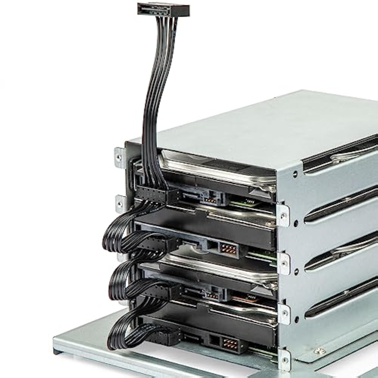 Sata Power Splitter Cable: 15 Pin Sata To 4 Sata 4X Serial Ata Power Adapter S