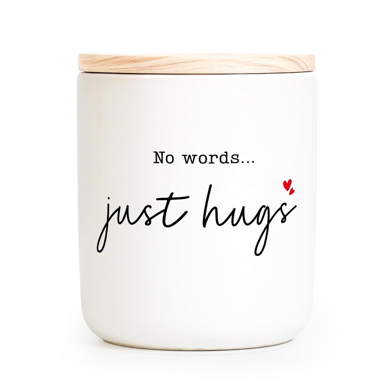 Sympathy Gifts For Loss Of Loved One, Memorial Gifts - No Words Just Hugs Lavender Scented Candle 7Oz - Bereavement, Grief, Thinking Of You, Get Well, Condolence Candle For Women
