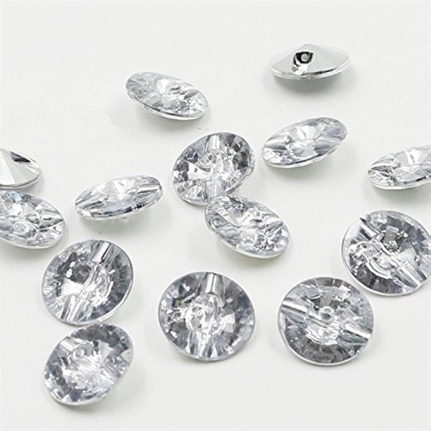 Acrylic Rhinestone Fastening Button, Crystal Clear Sewing, Diy Crafts