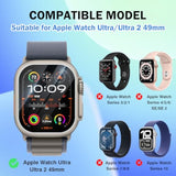4 Pack Compatible For Apple Watch Ultra/Ultra 2 49Mm Screen Protector Privacy, 9H Hardness Tempered Glass Film With High Sensitive, Anti-Peeping Full Coverage For Iwatch Ultra Watch Flim 49Mm