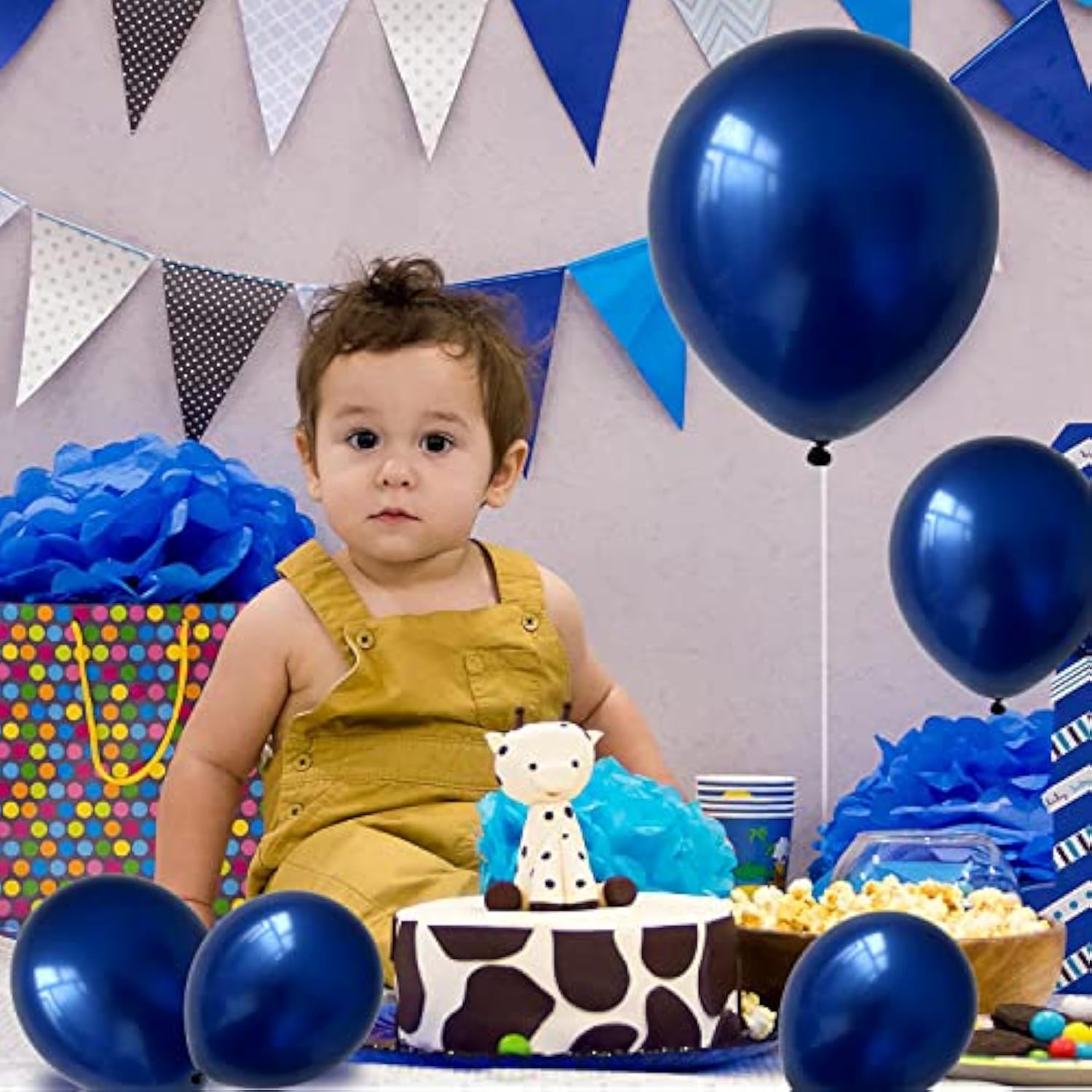 Navy Blue Balloons,106 Pcs Dark Blue Balloons Different Sizes For Wedding Graduation Birthday Party Backdrop Decorations