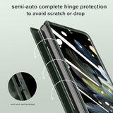 For Oneplus Open Case, Built-In Screen Protector, Full Hinge Protection, Metal Kickstand, Camera Protection, Thin & Slim Cover 5G 2023-Black