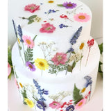 Baby in Bloom Flower Cake Toppers with Pressed Flowers for Wedding & Parties