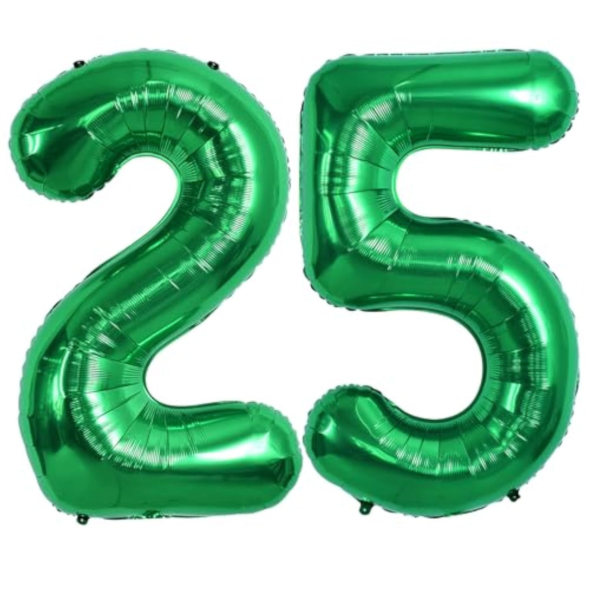 40-Inch Dark Green Number 25 Foil Balloons for Birthday or Anniversary