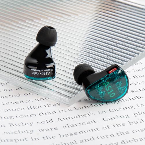 KZ AS10 in Ear Monitor Earbuds Headphone, Pure 5 Balanced Armature 5BA KZ Earbuds Earphone, Musician in Ear Monitor Headphone High Fidelity HiFi