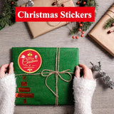 120Pcs Christmas Stickers, 2 Inch Round Christmas Labels Sticker, Christma Decorations Stickers For Boxes, Envelope Seals, Cards, Bouquet