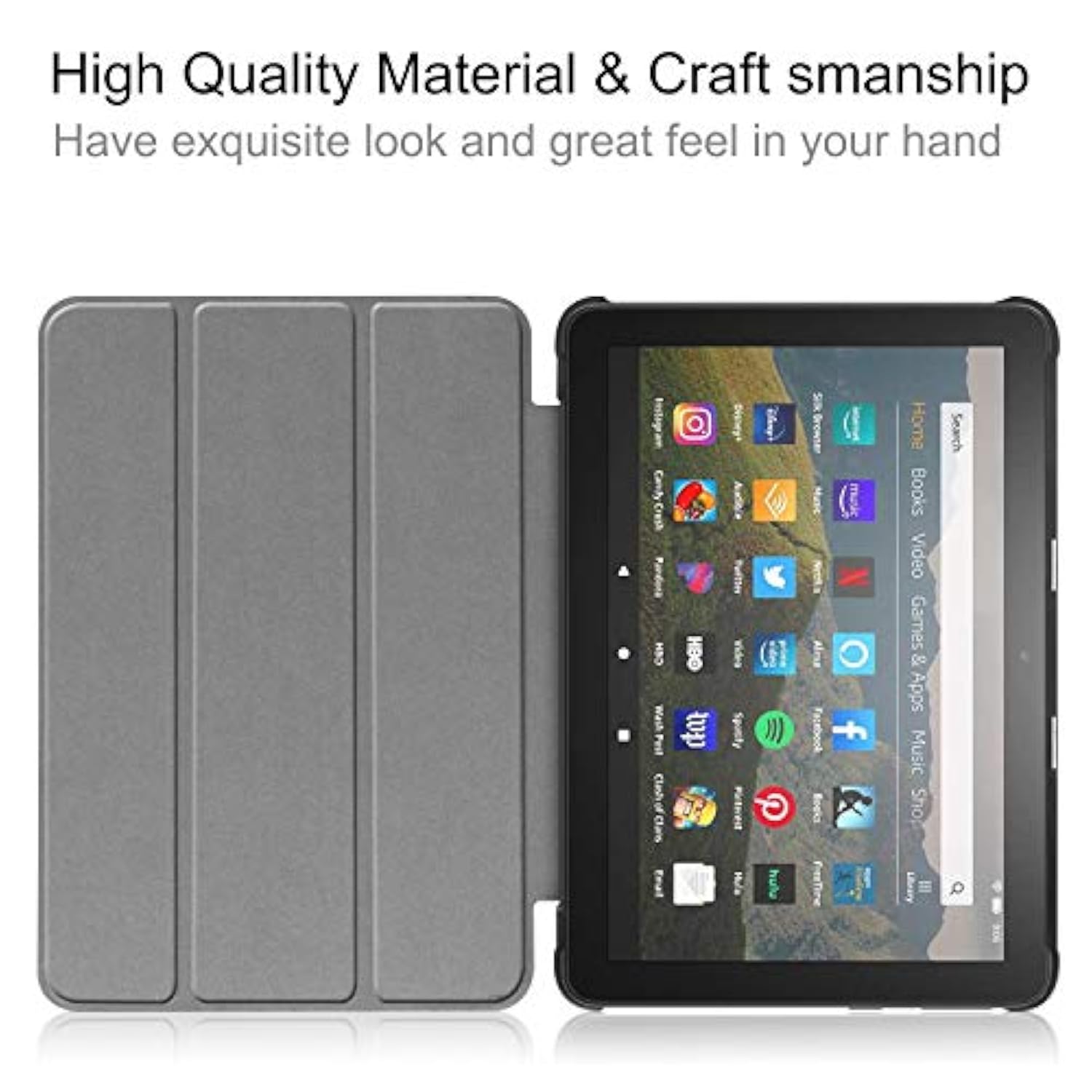 Fire Hd 8 Tablet Case, Tablet Case Fits Amazon Kindle Fire Hd 8 & 8 Plus Table