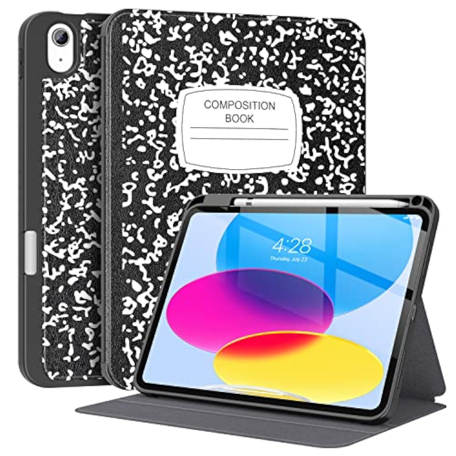 Case For (A16) 11Th Generation 11 Inch (2025), 10Th Generation 10.9 Inch (2022) With Pencil Holder-[Auto Wake/Sleep],Premium Folio Stand Case With Soft Tpu Back Cover-Book