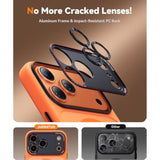 Magnetic For Iphone 17 Pro Max Case: Upgraded [Full Camera Protection], With [1X Screen Protector] [Camera Button], 6.9" Case For Iphone 17 Pro Max, Orange