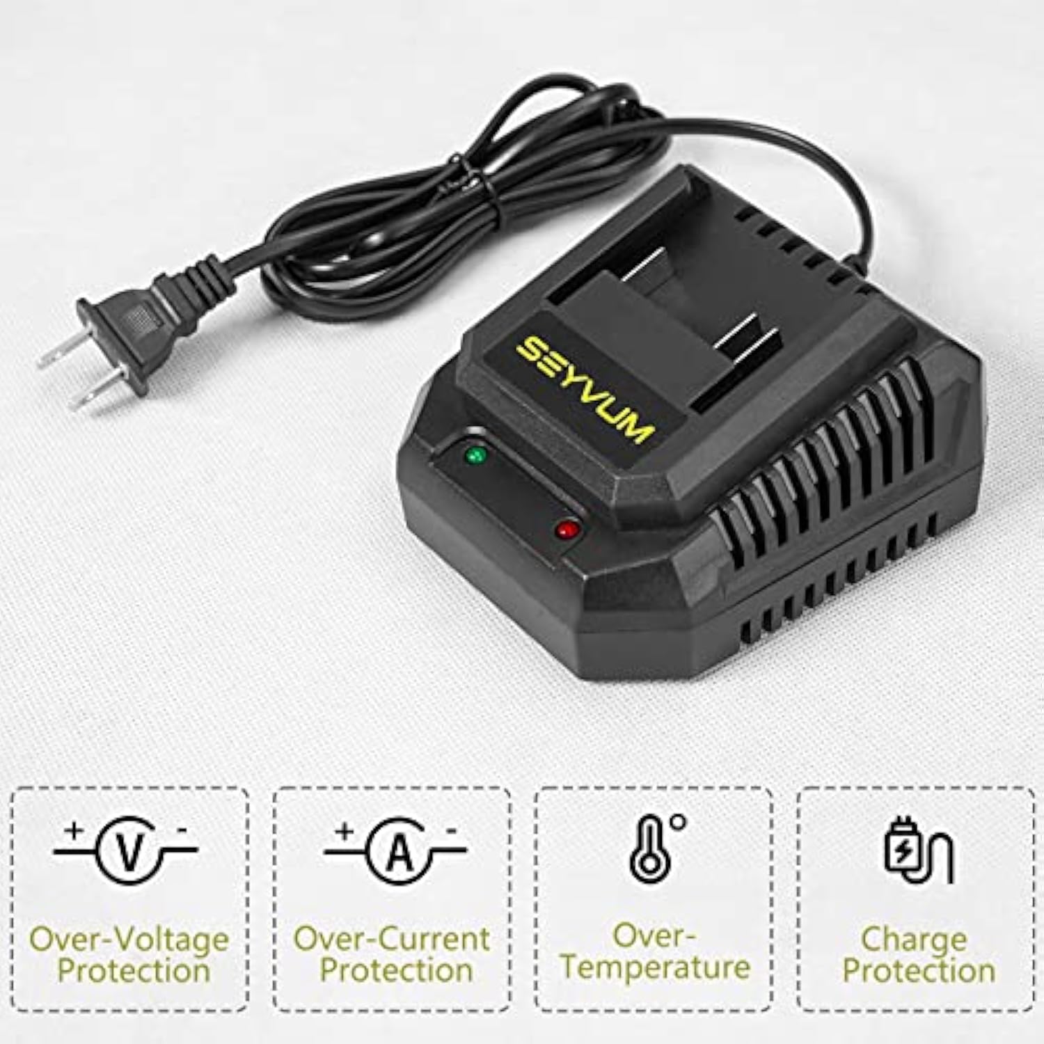 2.0A Fast Charger Power Tools Lithium?Ion Battery Charger Replacement Charger For Lb-8189 And Lb-8190 Leaf Blower