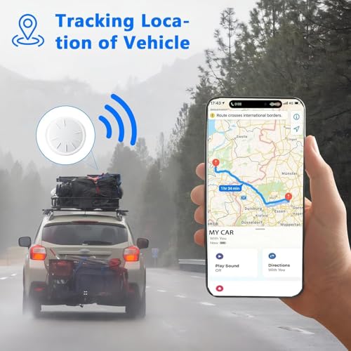 Car Tracker Gps Tracker For Vehicle,No Monthly Fee Gps Car Tracker,Real Time Gps Tracking Device With Magnetic Case,Global Coverage Location Tracker For Car,Pet,Kids,Elderly,Items-White,2Pcs