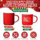 10 Pieces Christmas Coffee Mugs,Ceramic Winter Holiday Merry Christmas Hot Cocoa Mugs And Cups For Xmas Party Table Centerpieces Housewarming Gifts