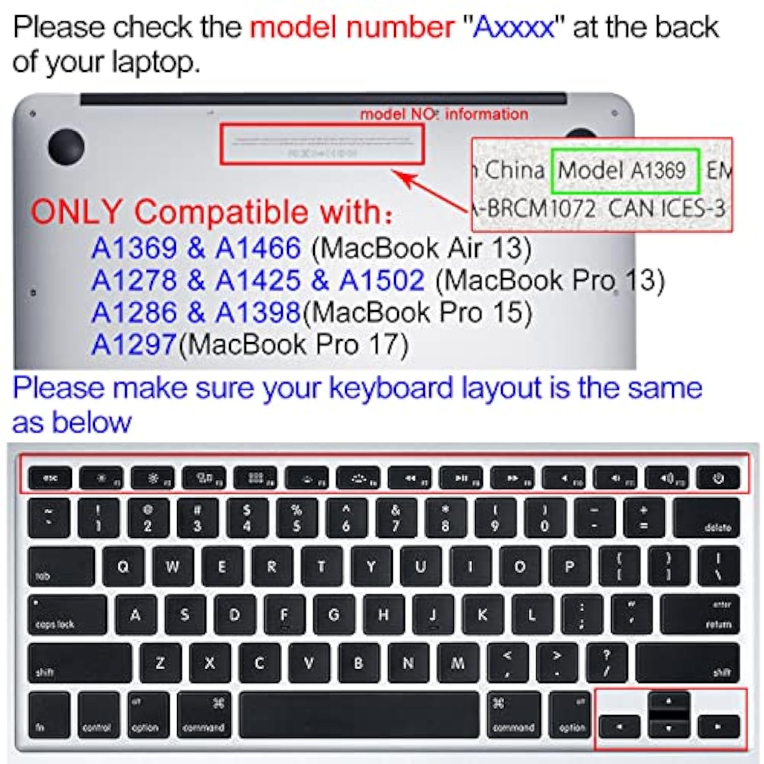 Keyboard Skin For 2021 2020 Microsoft Surface Laptop Go 12.4" & 2022 Surface L
