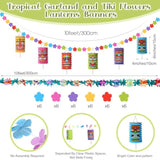 Luau Party Decorations Set Hawaiian Tropical Hibiscus Garland Tiki And Flowers Lanterns Banners Tropical Birds Honeycomb For Hawaiian Summer Birthday Beach Theme Party Supplies Jungle Decor