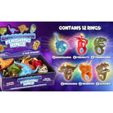 12-Pack Dinosaur LED Light Up Rings Glow Party Favors for Kids and Adults