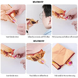 Happy Birthday Banner 13Pcs 16 Inch Mylar Foil Letters With 12Pcs Star Balloons Birthday Party Decorations For Kids And Adults - 3D Rose Gold