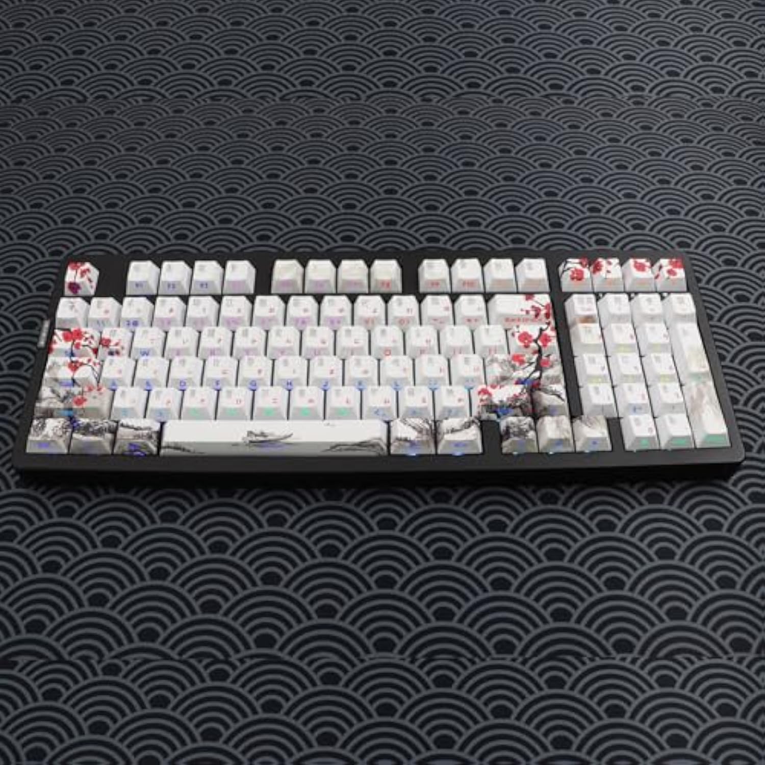 Pbt Japanese Keycaps-Side Printed Keycap Set Double Shot Shine Through Custom
