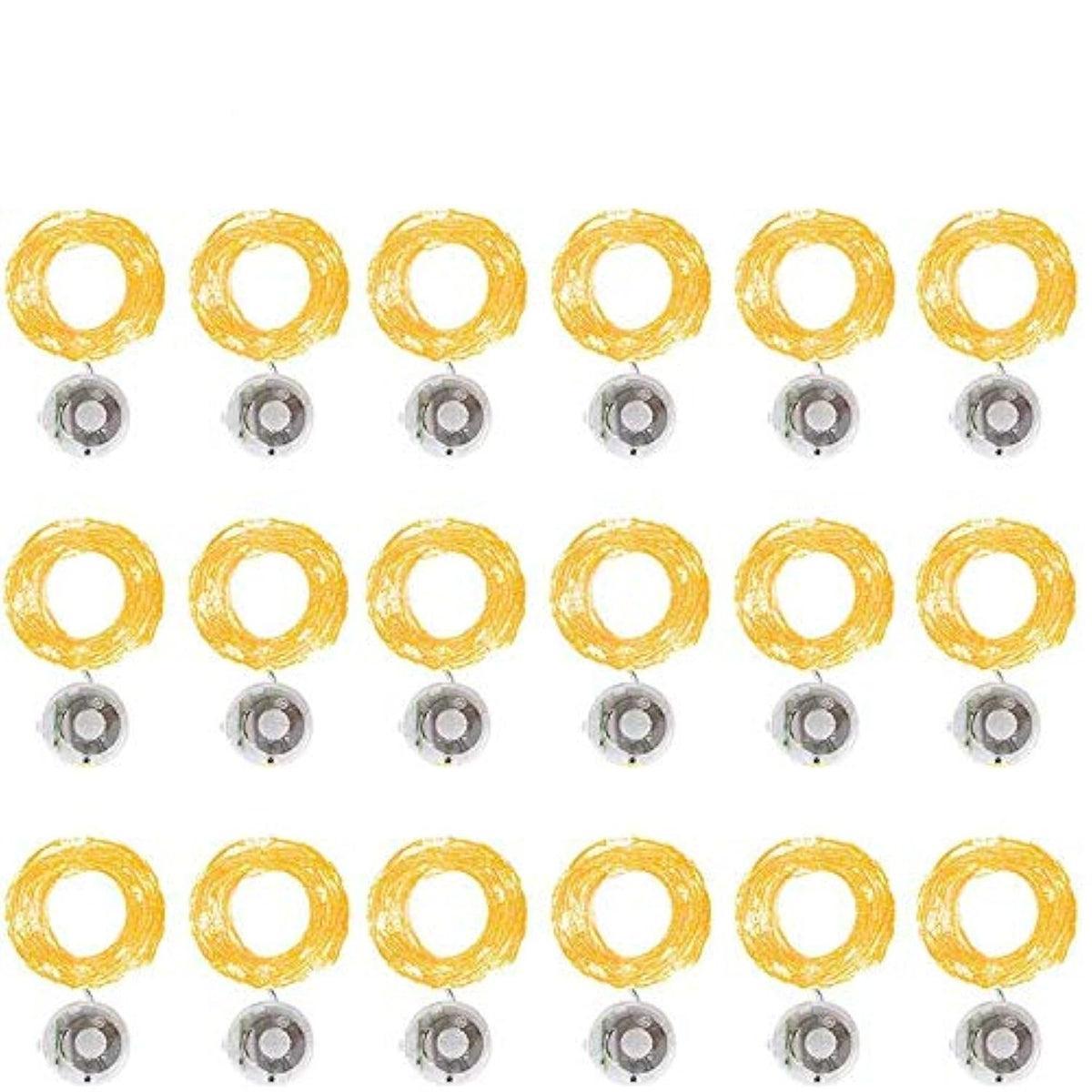 Fairy String Lights With 3 Flashing Modes, 18 Pcs 20 Led Flickering Waterproof Starry Firefly Lights, Battery Operated,