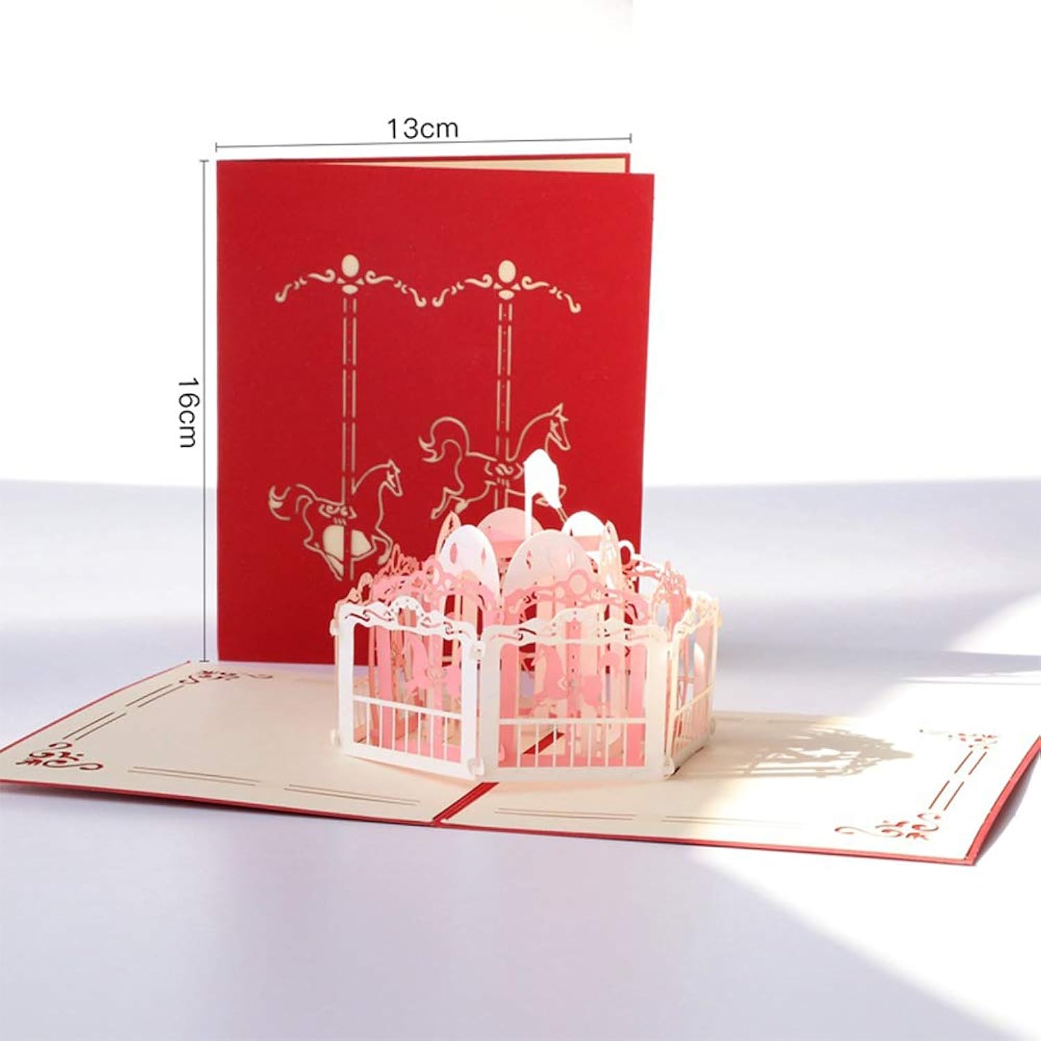 6 Pieces 3D Pop Up Cards, 3D Greeting Cards With Envelopes, Handmade 3D Popup Happy Birthday Cards For Christmas Valentine Birthday Anniversary Wedding Mother'S Day Boy Girl Friends Gift (Style A)