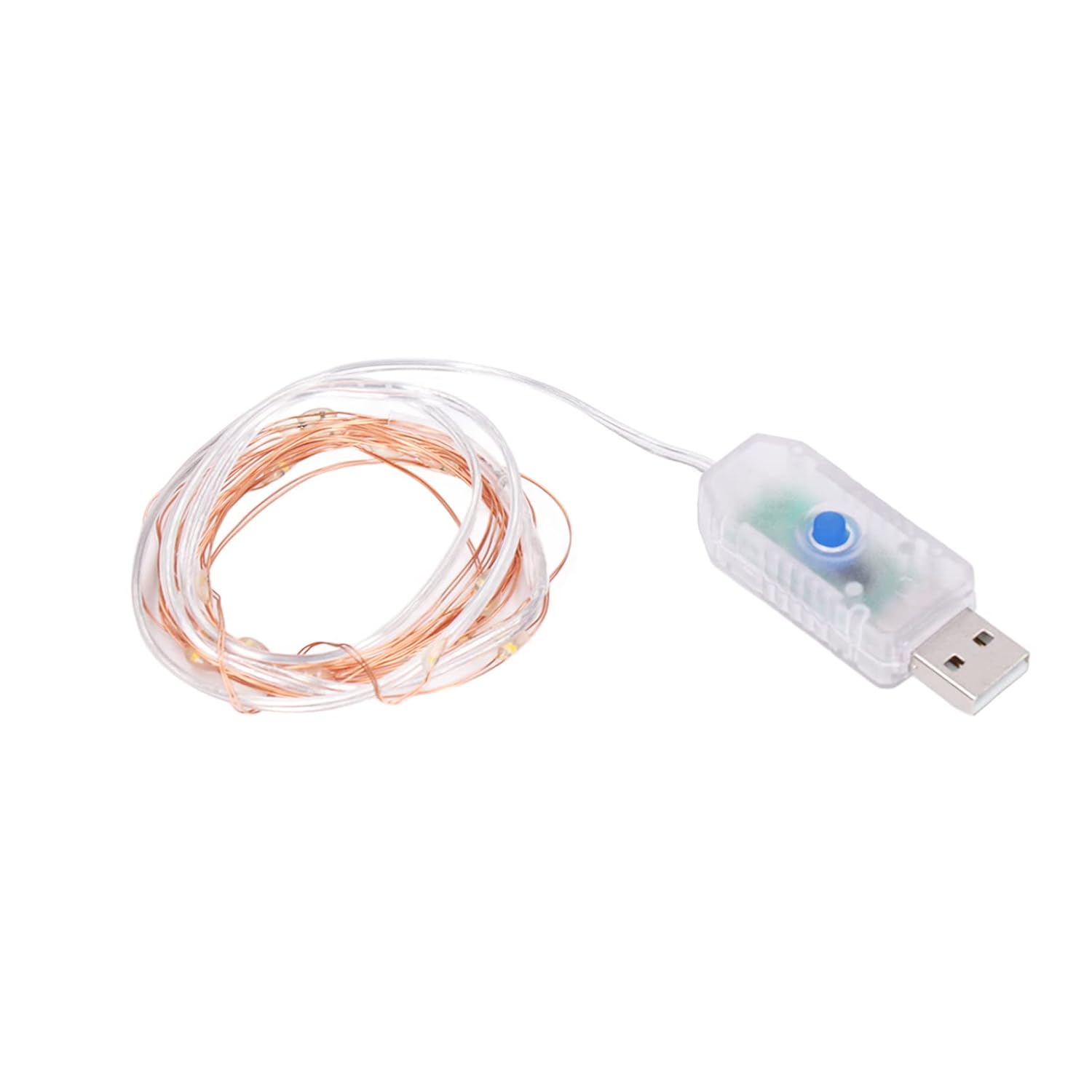 Usb Powered String Lamp, Copper Wire Waterproof Adjustable Brightness Led String Lights With Remote Control For Indoor F