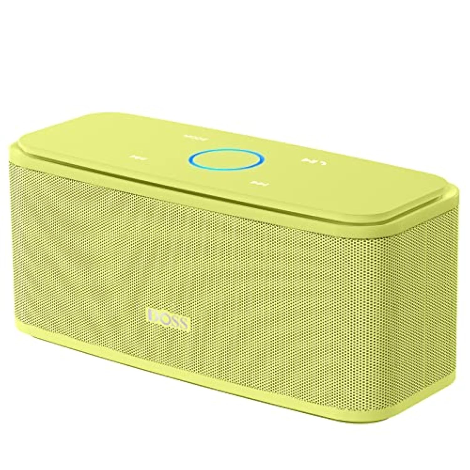 DOSS SoundBox Touch Wireless Bluetooth Speaker with 12W HD Sound and Bass, IPX5 Water-Resistant, 20H Playtime, Handsfree, Portable for Office, Home, Outdoor, Travel-Yellow