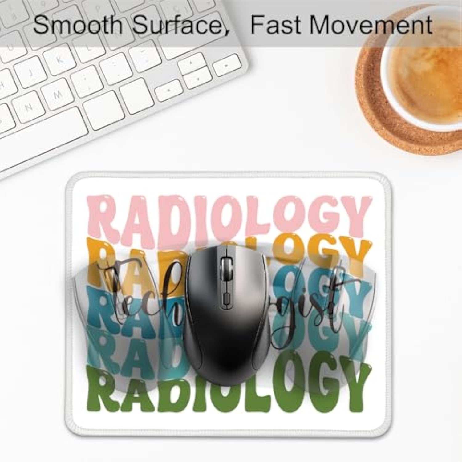 Radiologic Technologist Funny Mouse Pad For Desk, Radiology Gifts For Men Women, Radiologist Tech Gifts For Coworker, X-Ray Tech Mouse Mat For Colleague, Rad Tech Appreciation Gifts