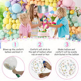 146Pcs Easter Pastel Rainbow Balloon Arch Garland Kit Macaron Unicorn Spring Globos Para Decoracion With Star Foil Balloon For Baby Shower Birthday Anniversary Mermaid Party Graduation