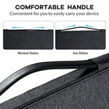 360° Protective Laptop Sleeve Case 13 To 13.3 13.5 Inch Laptop Sleeve With Handle For Macbook (13-14 Inch, Black)