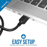 SABRENT USB 3.1 (Type A) to SSD / 2.5 Inch SATA Hard Drive Adapter [Optimized