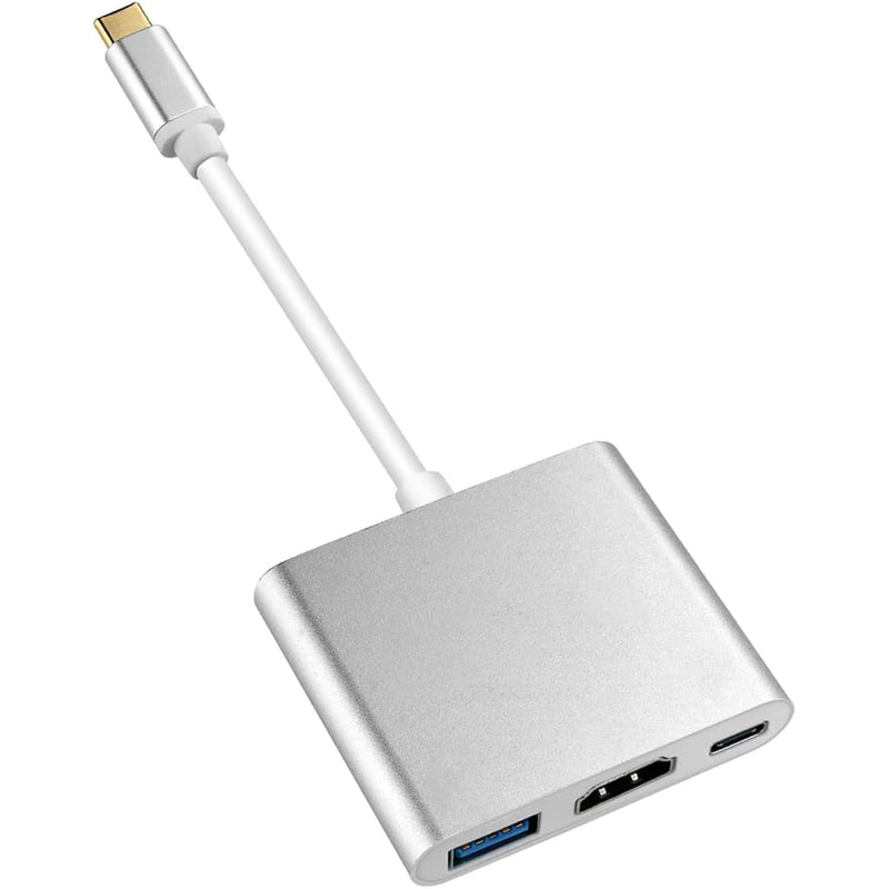 Usb C To Hdmi Adapter, 4K Type-C Hub Thunderbolt 3 To Hdmi Usb 3.0 Port And Us