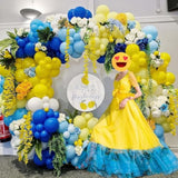 Royal Blue & Yellow Balloon Garland Kit: 105-Piece Party Decor