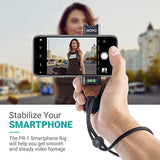 PR-1 Smartphone Grip Rig with Wrist Strap, Tripod and Cold Shoe Mount for Phones
