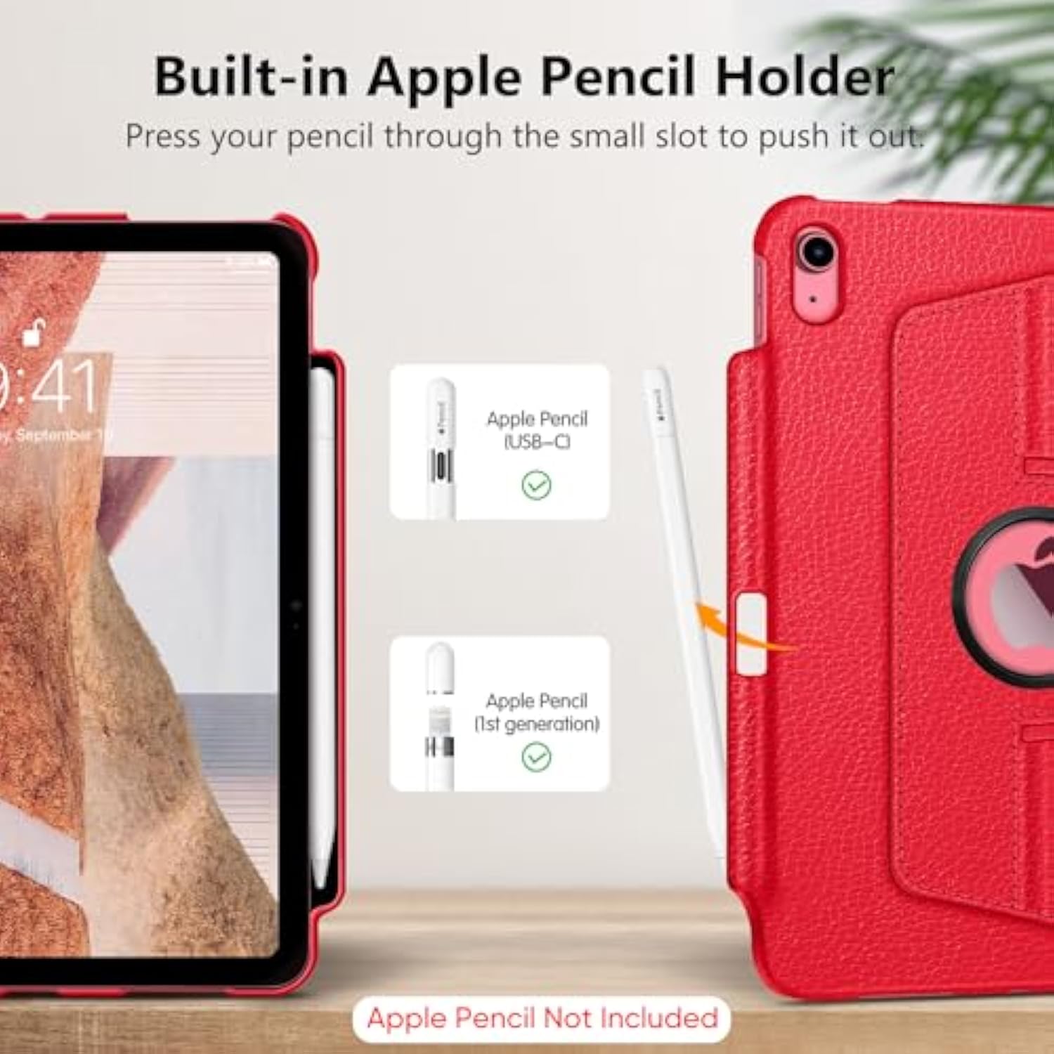 Fintie Rotating Case for iPad 10th Generation 10.9 Inch Tablet (2022 Model) wi