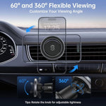 SYNCWIRE for MagSafe Car Mount, Flexible Rotation Magnetic Phone Holder for Car Vent, Hands Free Car Air Vent Phone Holder Clip Universal Compatible with iPhone 16 Pro Max 15 14 13 12 MagSafe Case