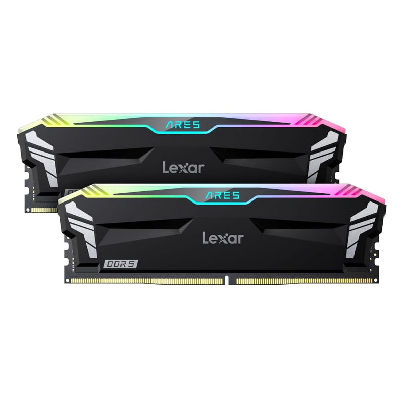 Lexar ARES RGB 32GB (2x16GB) DDR5 RAM 6000MT/s CL30 Desktop Memory - AMD Expo