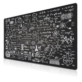 Large Mouse Mat Black Gaming Mousepad, Oversized Mouse Pads Long Desk Pad, Desktop Computer Pad Waterproof Non-Slip Rubber Base, 35.4 X 15.7 Inch For Work/Game/Office/Home Science Formulas
