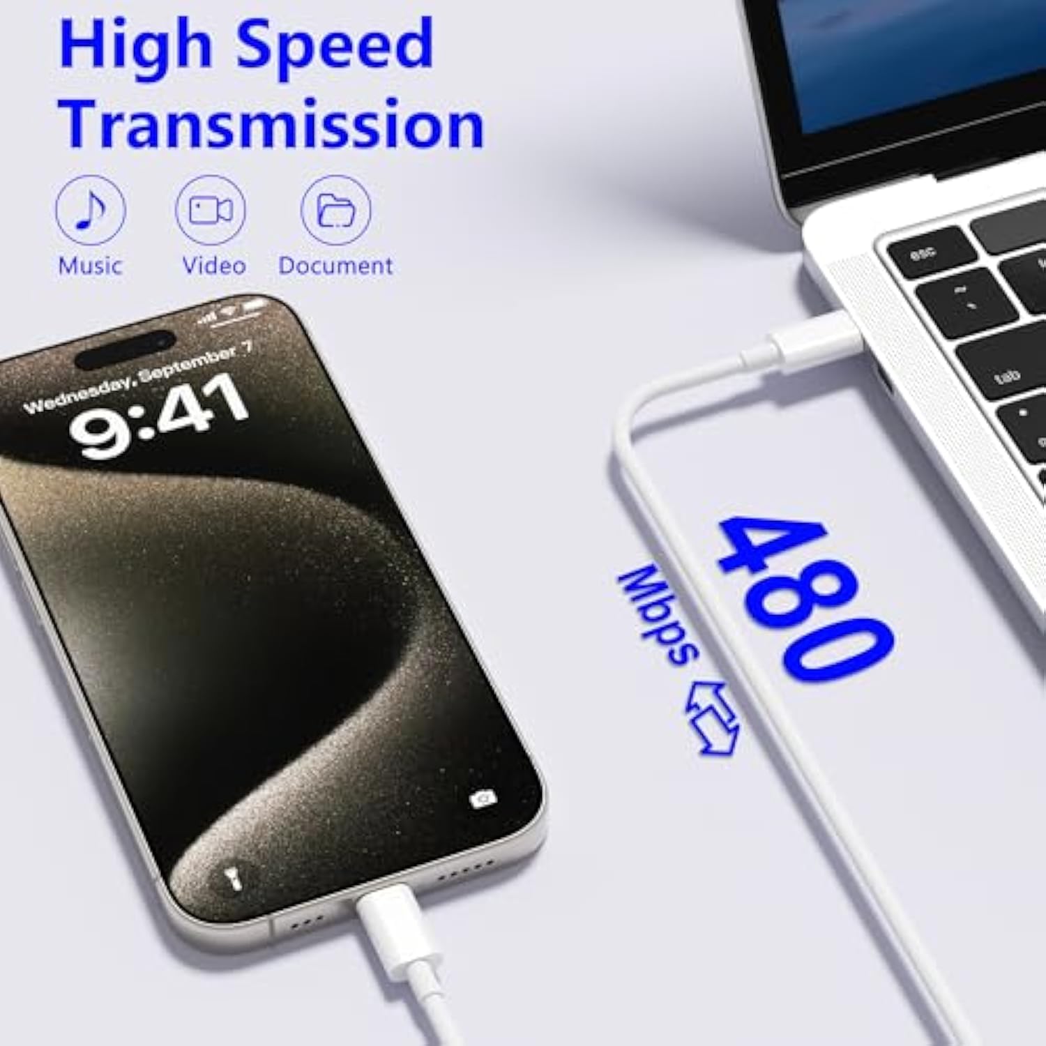 Iphone 16 15 Charger Fast Charging,20W 2Pack Usb-C Wall Charger Block With 10Ft&6Ft Type C To Usb C Cable Compatible For Iphone 16/16 Pro/16 Pro Max/16 Plus/15/15 Plus/15 Pro/15 Pro Max