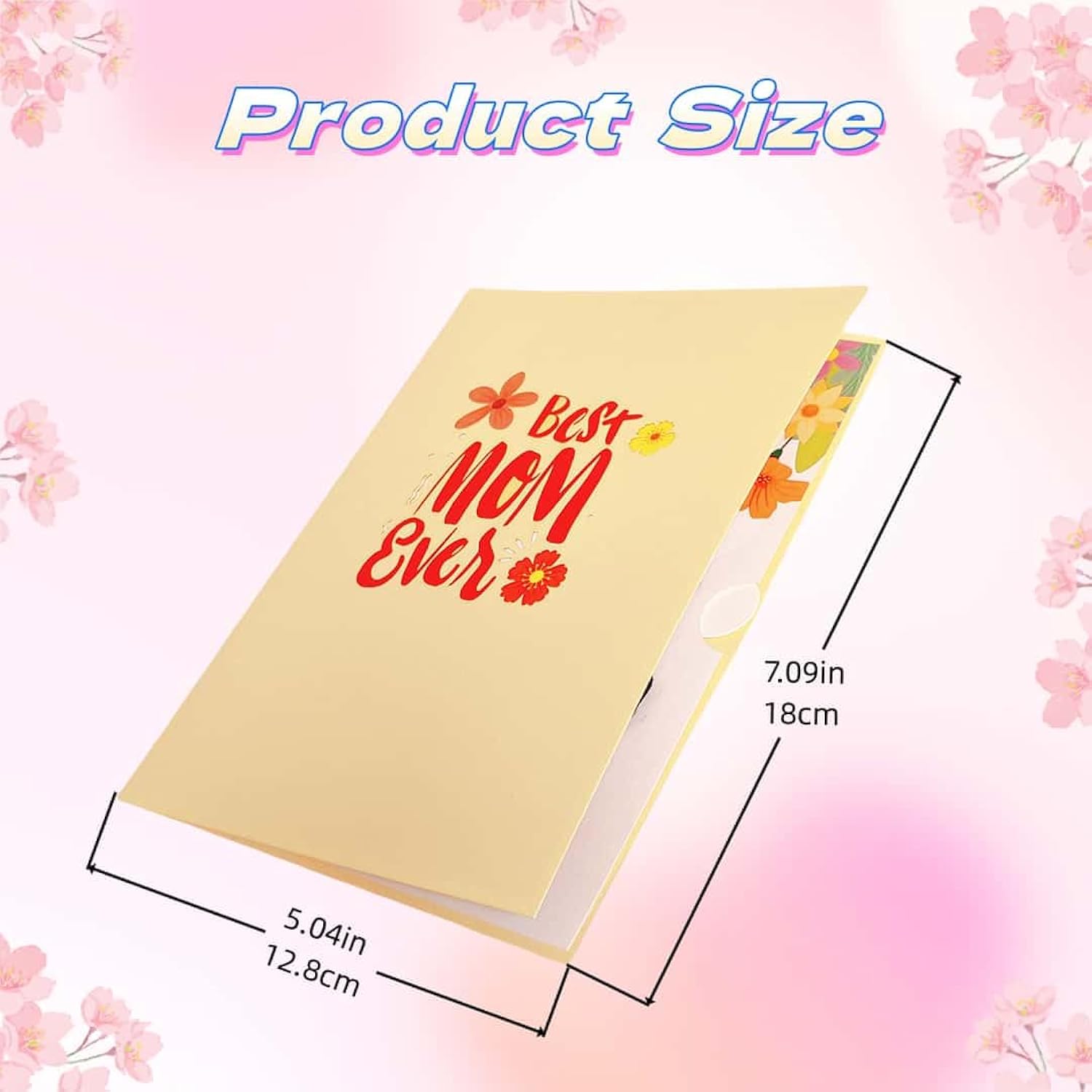Flowers Pop Up Birthday Card For Mom, 3D Cards For Best Mom, Thanksgiving Cards, Greeting Cards Gifts