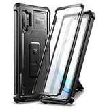 For Samsung Galaxy Note 10+ Plus Case, [Built In Screen Protector And Kickstand] Heavy Duty Military Grade Protection Shockproof Protective Cover For Samsung Galaxy Note 10 Plus Black
