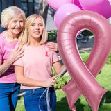 Breast Cancer Awareness Pink Ribbon Balloons (2pcs)