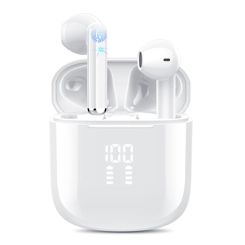 Wireless Earbuds, Bluetooth 5.3 Headphones With 4-Mics Enc Clear Call, Bluetoo