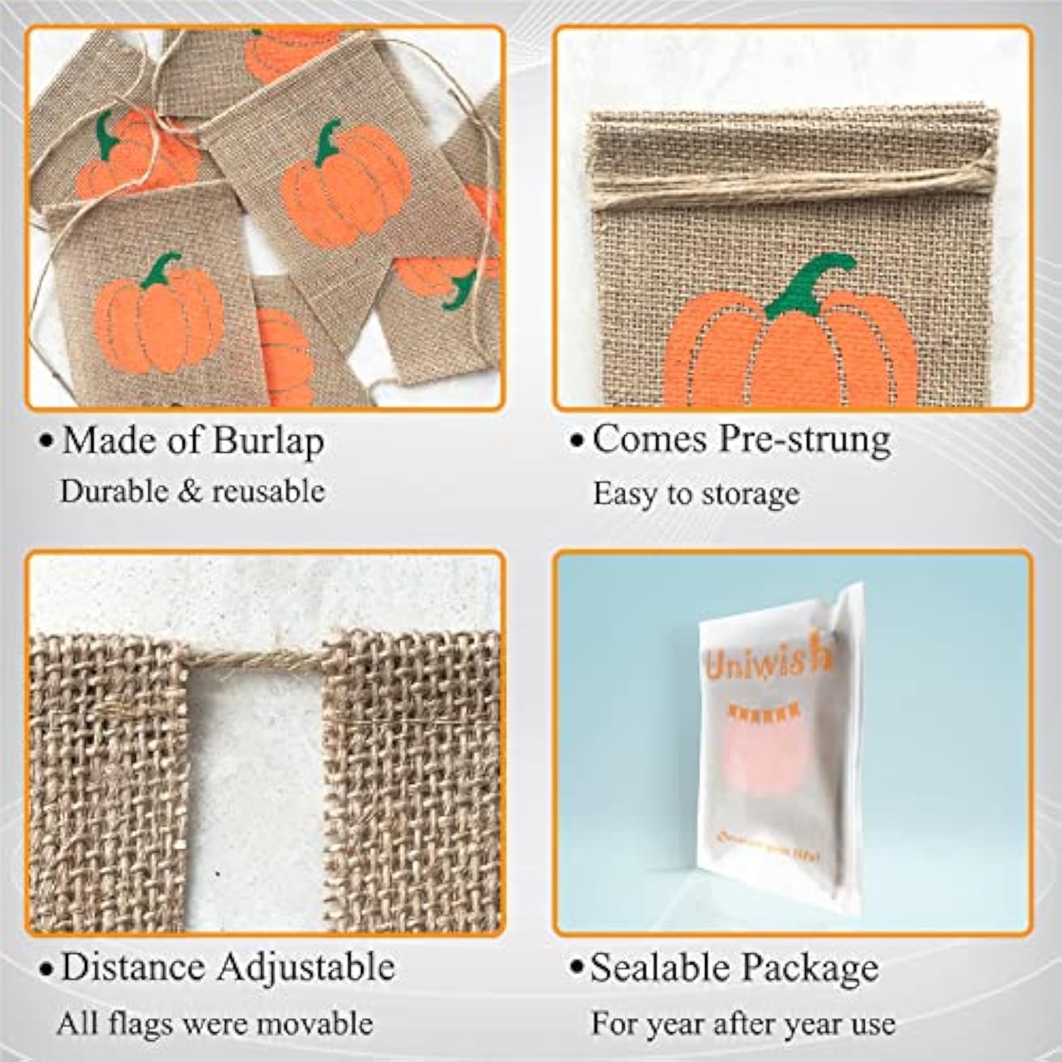 Pumpkin Banner Happy Fall Yall Garland Thanksgiving Party Decoration