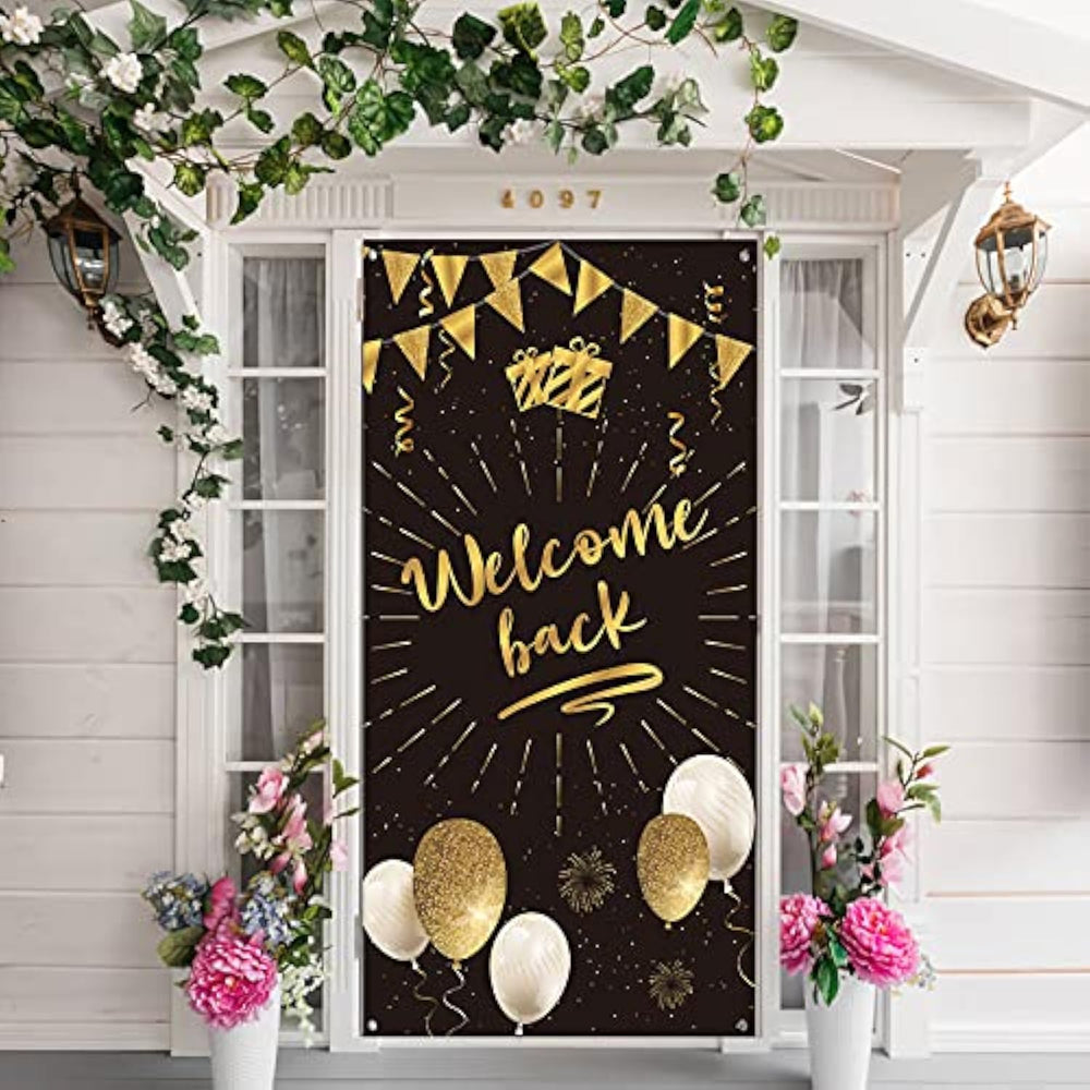 Welcome Back Door Banner Decoration, Homecoing Returning Party Large ...